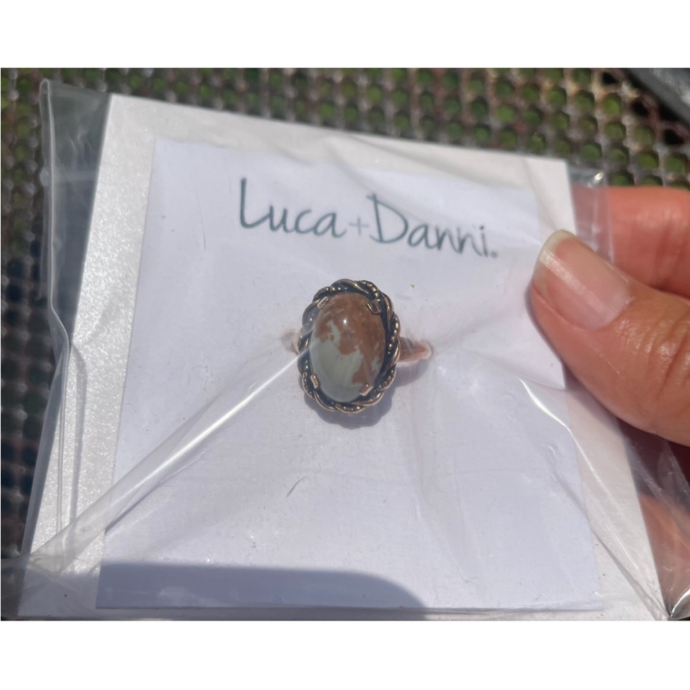 Luca + Danni vintage rope border ring size 6